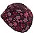 Touca Cirúrgica Feminina, Pepecas Florais Rosa, Estetoscópios, Vinho - Imagem 5