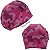 Touca Cirúrgica Feminina, Camuflada 3 Tons, Rosa e Roxo, Fundo Rosa - Imagem 3