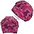 Touca Cirúrgica Feminina, Camuflada 3 Tons, Rosa e Roxo, Fundo Rosa - Imagem 1