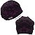 Touca Cirúrgica Feminina, Camuflada 3 Tons, Roxo e Preto, Fundo Roxo - Imagem 3