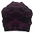 Touca Cirúrgica Feminina, Camuflada 3 Tons, Roxo e Preto, Fundo Roxo - Imagem 2