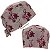 Gorro Cirúrgico, Estetoscópio, Floral, Lírios, Rosa - Imagem 3
