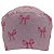 Gorro Cirúrgico, Laços Rosa, Poás Brancos, Rosa - Imagem 2