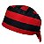 Gorro Cirúrgico, Listras Largas Vermelhas e Pretas, Horizontais, Times - Imagem 5