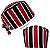 Gorro Cirúrgico, Listras Vermelhas, Pretas e Brancas, Verticais, Times - Imagem 3