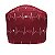 Gorro Cirúrgico, Batimentos Cardíacos, ECG, Bordô - Imagem 2