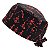 Gorro Cirúrgico, Esqueletos Vermelhos, Preto - Imagem 3