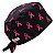 Gorro Cirúrgico, Outubro Rosa, Laços Rosa, Preto - Imagem 4