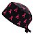 Gorro Cirúrgico, Outubro Rosa, Laços Rosa, Preto - Imagem 3