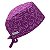 Gorro Cirúrgico, Dentes Roxo, Contorno Branco, Roxo - Imagem 4