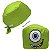 Gorro Cirúrgico, Olho Aberto, Boca, Sorriso, Monstro, Verde - Imagem 5