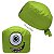 Gorro Cirúrgico, Olho Aberto, Boca, Sorriso, Monstro, Verde - Imagem 1