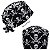 Gorro Cirúrgico, Caveiras Médias, Espadas Cruzadas, Preto - Imagem 5