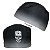 Gorro Cirúrgico, Caveira Branca, Degrade Preto Cinza e Branco - Imagem 1