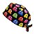 Gorro Cirúrgico, Fantasminha do PacMan Coloridos, Preto - Imagem 3