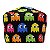Gorro Cirúrgico, Fantasminha do PacMan Coloridos, Preto - Imagem 2