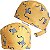 Gorro Cirúrgico, Lêmures Desenhados, Lêmur, Laranja Claro - Imagem 1