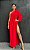 Vestido Glam um ombro com flor - Imagem 1