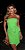 Vestido Verde Curto Laço - Imagem 1