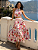 Conjunto Midi Floral com Top Halter e Saia Rodada - Imagem 1