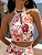 Conjunto Midi Floral com Top Halter e Saia Rodada - Imagem 2