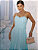 Vestido Midi em Laise Azul com Alças Finas e Cinto - Imagem 2