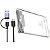 Case Hd Externo Usb 3.0 HD 2.5 Notebook Pc PS4 Transparente - Imagem 1