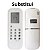 Controle compatível com ar Midea RG35A/BGEF Elite Luna Vita - Imagem 3