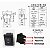Chave Gangorra Pulsante On/Off/On 3 pernas 6A 250V Retrátil - Imagem 6