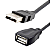 Cabo Extensor Usb 1,5 Metros Com Filtro 2.0 Macho/femea Preto - Imagem 2
