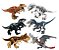 Kit com 6 Dinossauros Grandes Jurassic Park - Blocos de Montar - Imagem 1