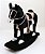 Cavalo Cavalinho de Madeira Acabamento de Pelucia - Imagem 2