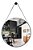 Espelho Decorativo Para Parede Modelo Adnet Couro 60cm - Imagem 5