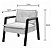 Poltrona Decorativa Industrial Luxo - Imagem 6
