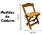Kit quatro cadeiras e uma mesa infantil de madeira - Imagem 10