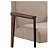 Poltrona Decorativa Industrial de Linho. - Imagem 3