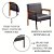 Poltrona Decorativa Industrial de Linho. - Imagem 7