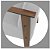 Poltrona Decorativa Industrial de Linho. - Imagem 5
