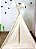 CABANA TENDA INFANTIL BELA CASINHA OFF WHITE COM TAPETE ACOLCHOADO - Imagem 3