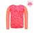 Camiseta Proteção UV Infantil Kids Manga Longa Molha e Aparece Floral Duo Rosa Neon - Imagem 1