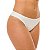 Calcinha de Biquíni Tanga Fio Duplo Branco Liso - Imagem 3