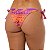Calcinha de Biquíni Empina Bumbum Coqueiro Laranja e Roxo - Imagem 2
