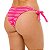 Calcinha de Biquíni Empina Bumbum Rosa Pink Jacquard - Imagem 2