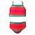 Conjunto de Biquíni Infantil Kids Arco-íris Colorido - Imagem 1