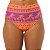 Calcinha de Biquíni Hot Pants Fio Duplo Coqueiro Laranja e Roxo - Imagem 3