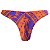 Calcinha de Biquíni Tanga Fio Duplo Coqueiro Laranja e Roxo - Imagem 5