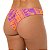 Calcinha de Biquíni Tanga Fio Duplo Coqueiro Laranja e Roxo - Imagem 2
