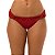 Calcinha Inteira de Biquíni Empina Bumbum Folhagens Marsala Jacquard - Imagem 3
