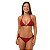 Top de Biquíni Cortininha Folhagens Marsala Jacquard - Imagem 3
