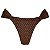 Calcinha Inteira de Biquíni Empina Bumbum Marrom Rendado - Imagem 1